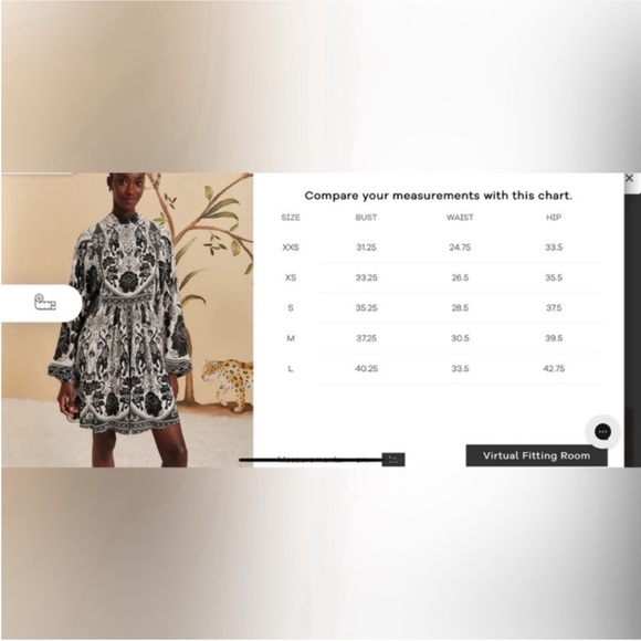 Farm Rio Off-White Flower Leopards Mini Dress - Picture 10 of 10